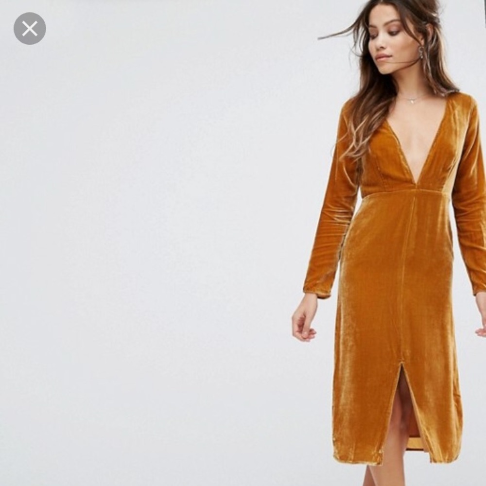 For Love and Lemons Collette Velvet Dress